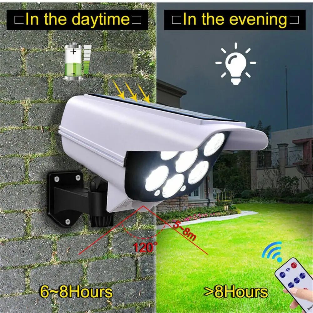 77 Led Flood Light Motion Sensor Security Camera Outdoor Wireless Ip65 Waterproof 3 Mode For Home Garden - PsalmLocks