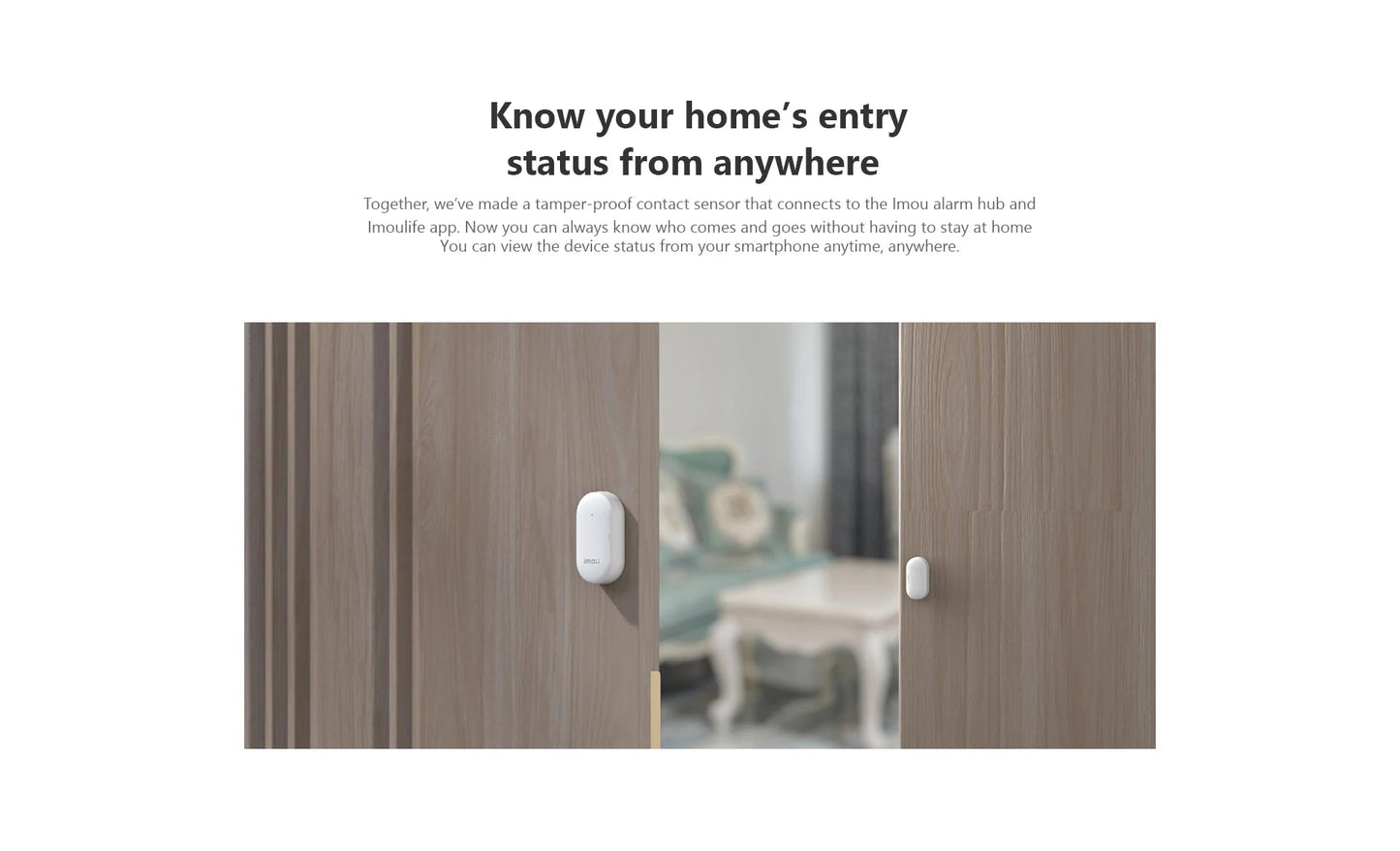 IMOU Zigbee 3.0 Smart Door Window Sensor Open/Closed Detectors App Control Security Alarm Tamper - PsalmLocks