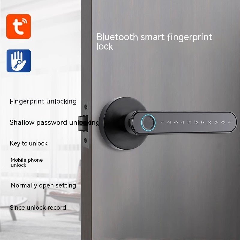 Punch - free Fingerprint Lock Household Wooden Door Smart Lock - PsalmLocks