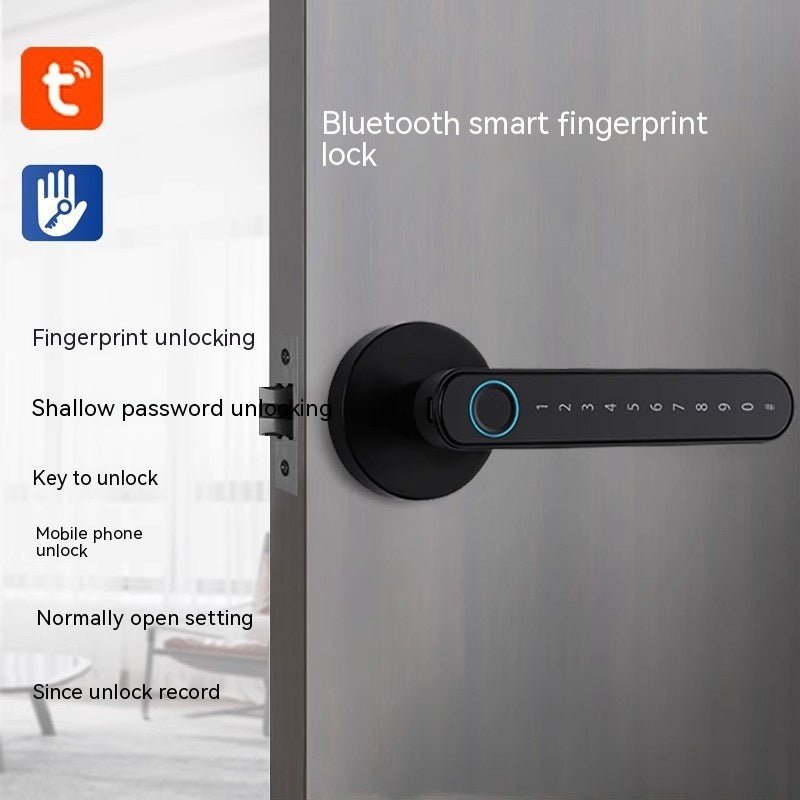 Punch - free Fingerprint Lock Household Wooden Door Smart Lock - PsalmLocks