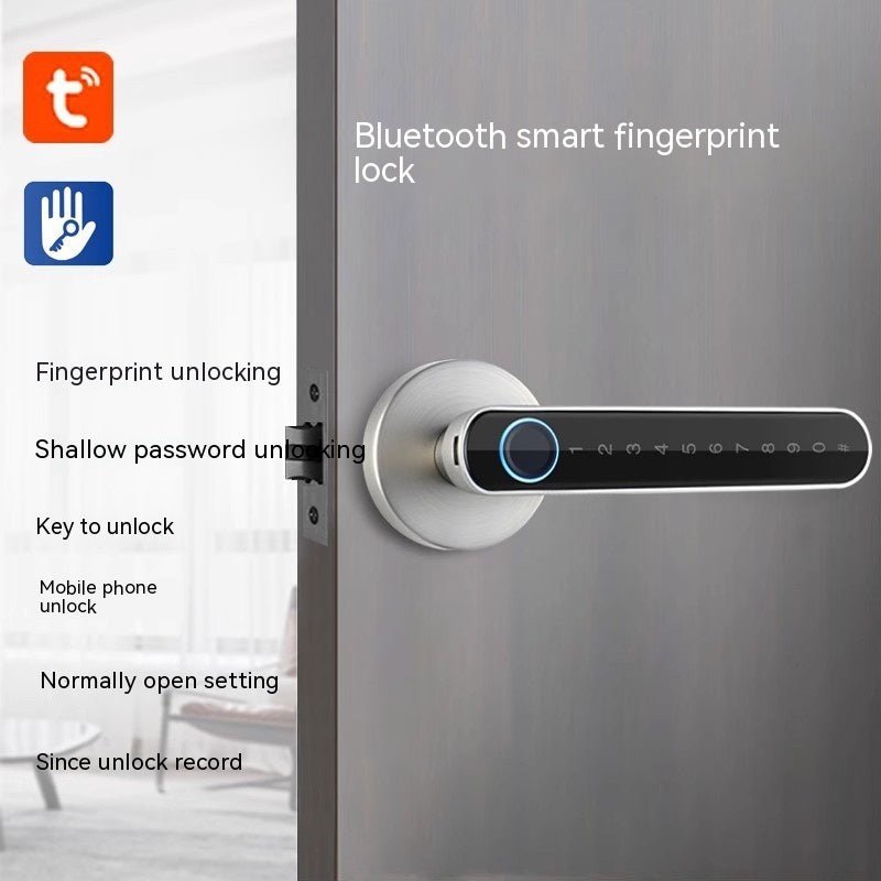 Punch - free Fingerprint Lock Household Wooden Door Smart Lock - PsalmLocks