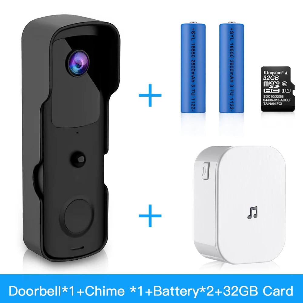 Smart Tuya WIFI Doorbell Camera 1080P HD/ Night Vision Visual Doorbell Camera Home Security - PsalmLocks