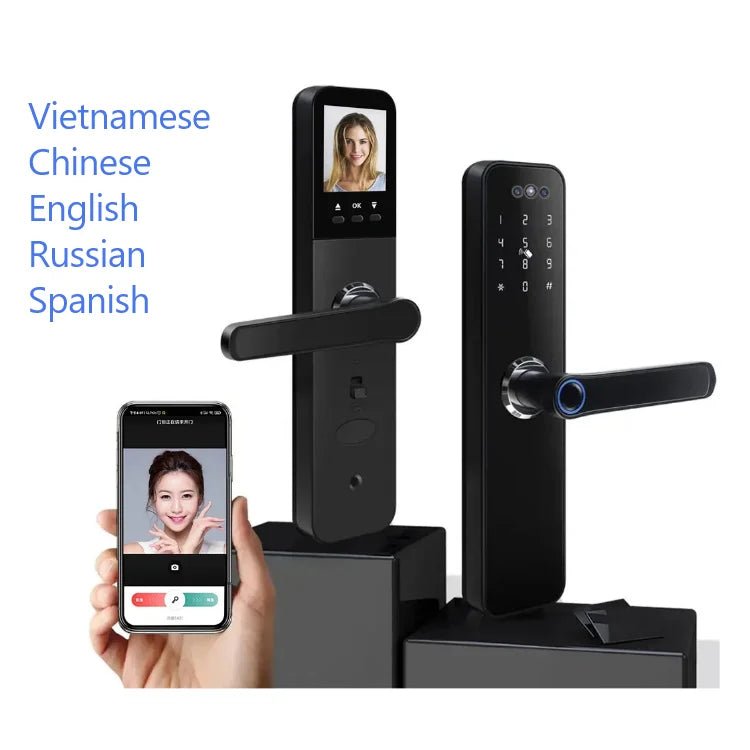 Wifi Tuya App intelligent Password fingerprint door lock/ 3D face recognition smart door lock - PsalmLocks