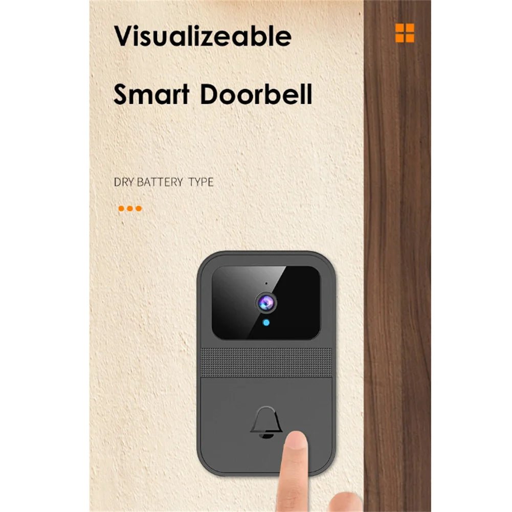 Wireless Doorbell Camera Powered Wi - Fi HD Video Smart Door Bell With Night Vision Two - Way Talking - PsalmLocks